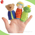 Customized finger puppets and story